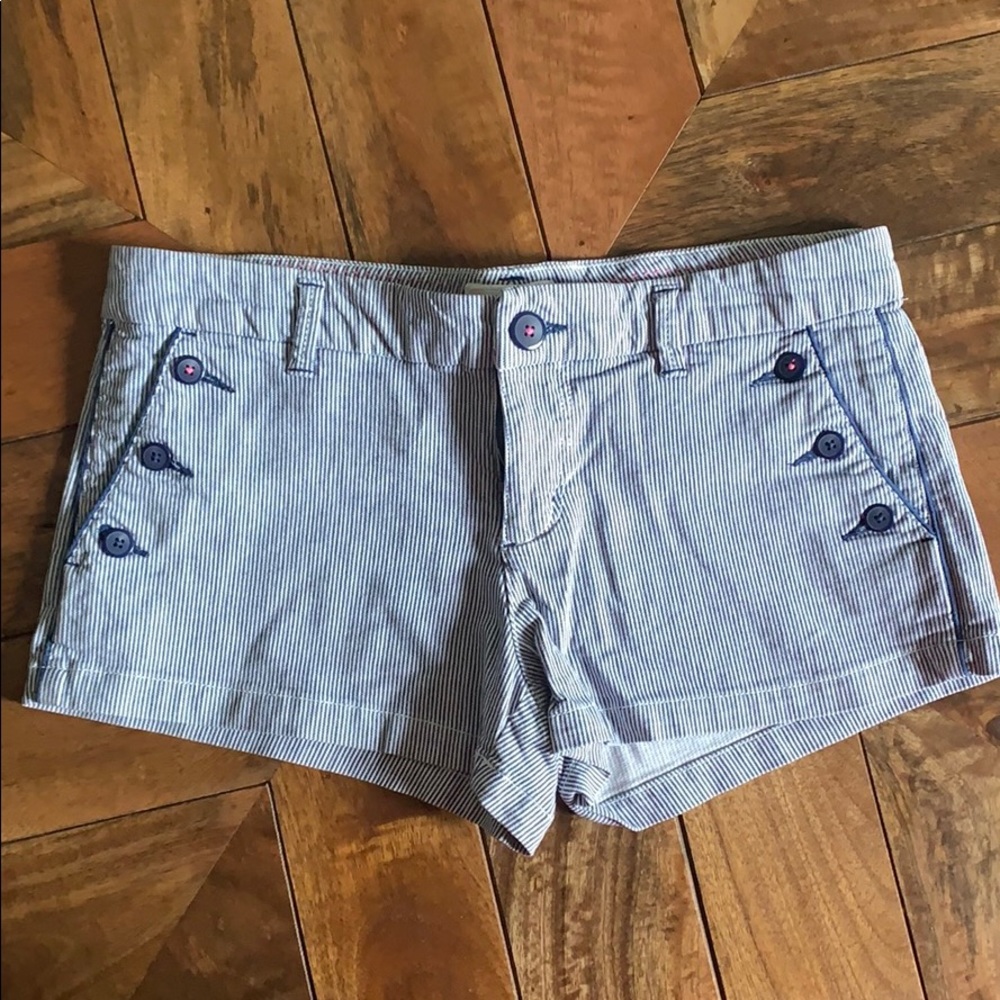 American eagle striped shorts